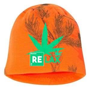 Relax Hemp Leaf Medical Marijuana Kati - Camo Knit Beanie