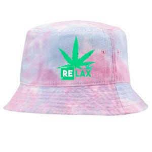 Relax Hemp Leaf Medical Marijuana Tie-Dyed Bucket Hat