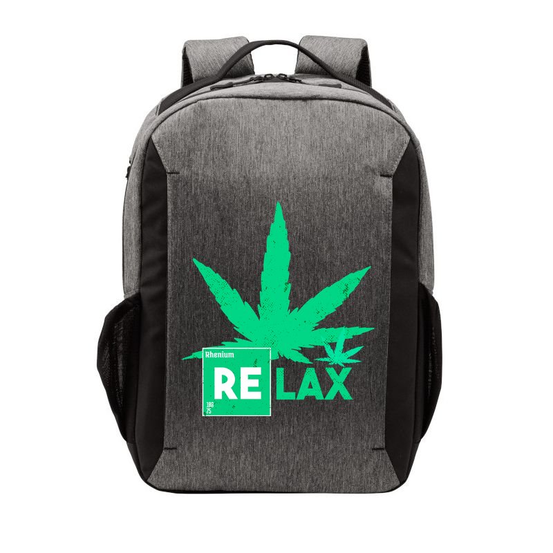 Relax Hemp Leaf Medical Marijuana Vector Backpack