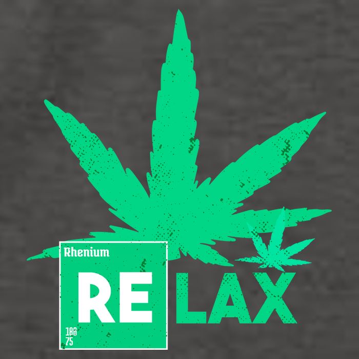 Relax Hemp Leaf Medical Marijuana Vector Backpack