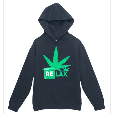 Relax Hemp Leaf Medical Marijuana Urban Pullover Hoodie