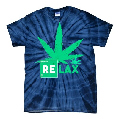 Relax Hemp Leaf Medical Marijuana Tie-Dye T-Shirt