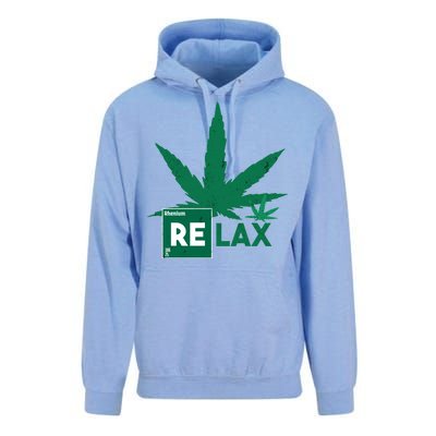 Relax Hemp Leaf Medical Marijuana Unisex Surf Hoodie