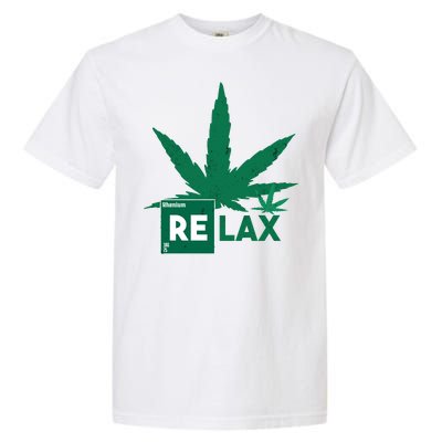 Relax Hemp Leaf Medical Marijuana Garment-Dyed Heavyweight T-Shirt