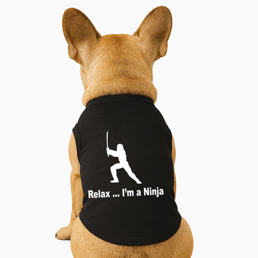 Relax I'm A Ninja Doggie Tank