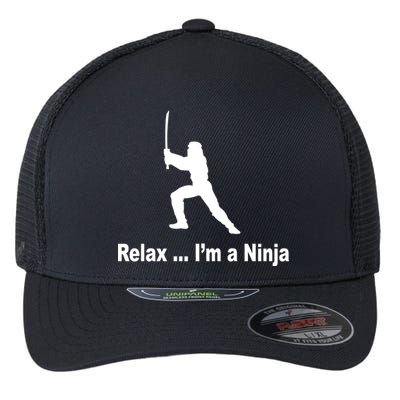 Relax I'm A Ninja Flexfit Unipanel Trucker Cap