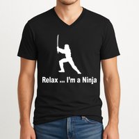 Relax I'm A Ninja V-Neck T-Shirt