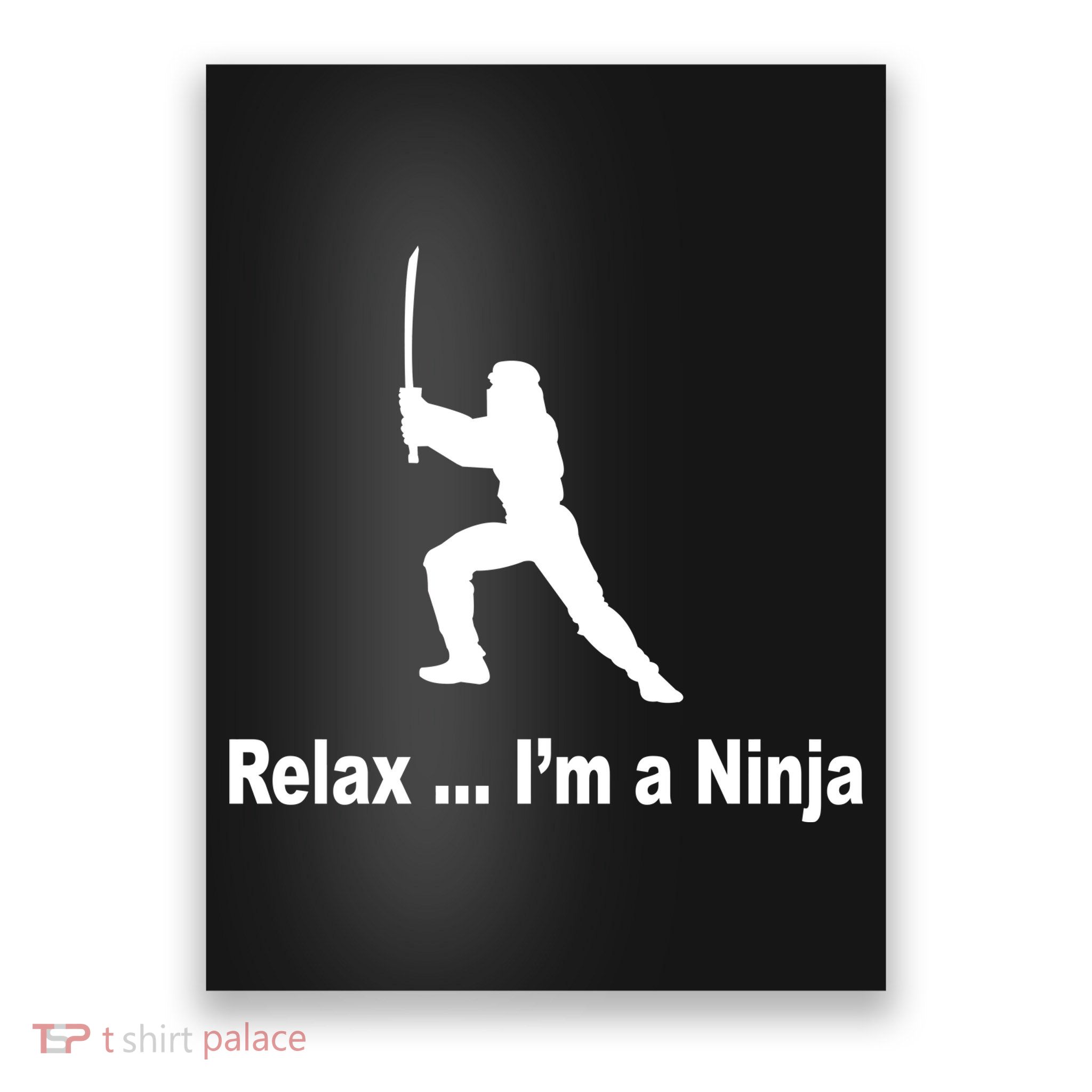 Relax I'm A Ninja Poster