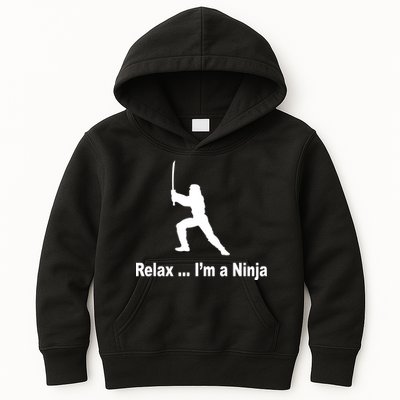 Relax I'm A Ninja Kids Hoodie