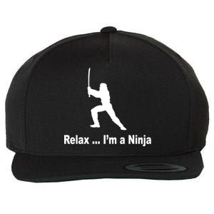 Relax I'm A Ninja Wool Snapback Cap