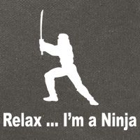 Relax I'm A Ninja Cotton Canvas Backpack