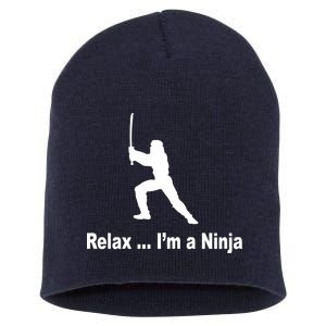 Relax I'm A Ninja Short Acrylic Beanie