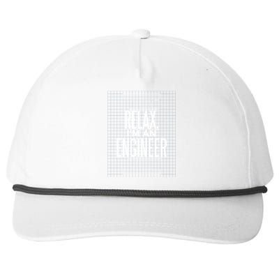 Relax I'm An Engineer Snapback Five-Panel Rope Hat