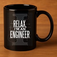 Relax I'm An Engineer 11oz C Handle Ceramic Mug