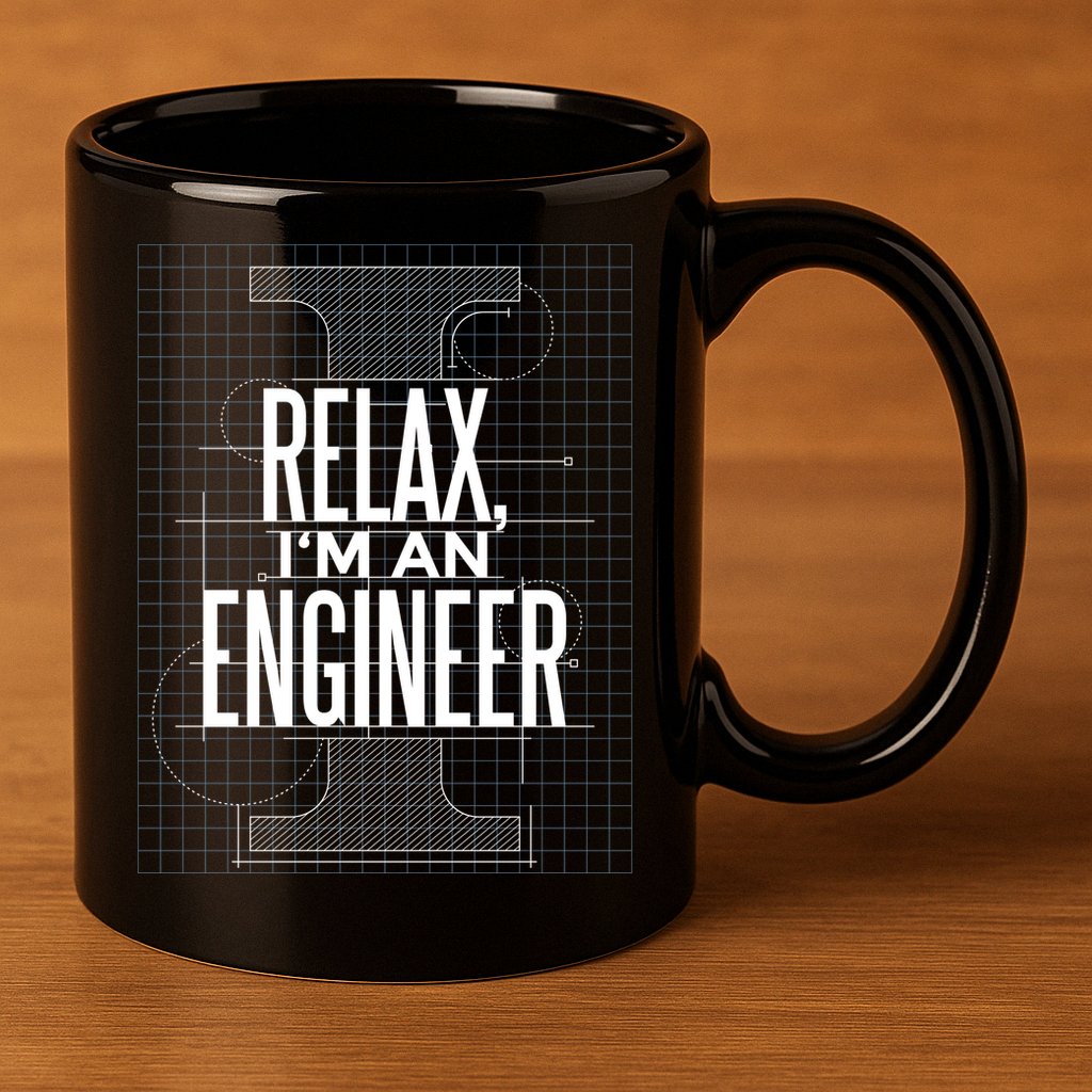 Relax I'm An Engineer 11oz C Handle Ceramic Mug