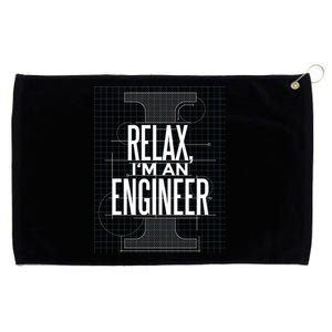 Relax I'm An Engineer Grommeted Golf Towel