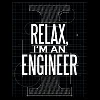 Relax I'm An Engineer Cropped Pullover Crew