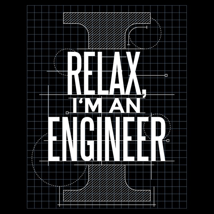 Relax I'm An Engineer Cropped Pullover Crew