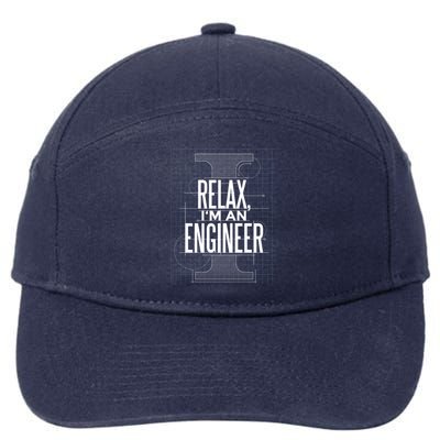 Relax I'm An Engineer 7-Panel Snapback Hat