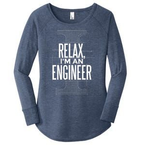 Relax I'm An Engineer Women's Perfect Tri Tunic Long Sleeve Shirt