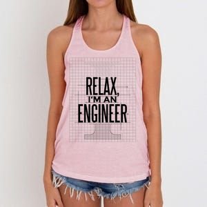 Relax I'm An Engineer Women's Knotted Racerback Tank