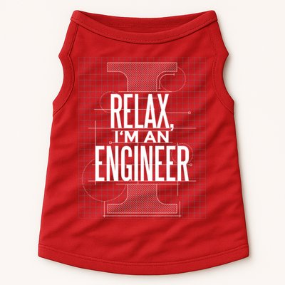 Relax I'm An Engineer Doggie Tank