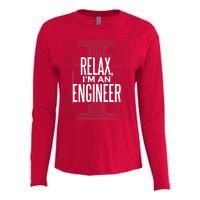 Relax I'm An Engineer Womens Cotton Relaxed Long Sleeve T-Shirt