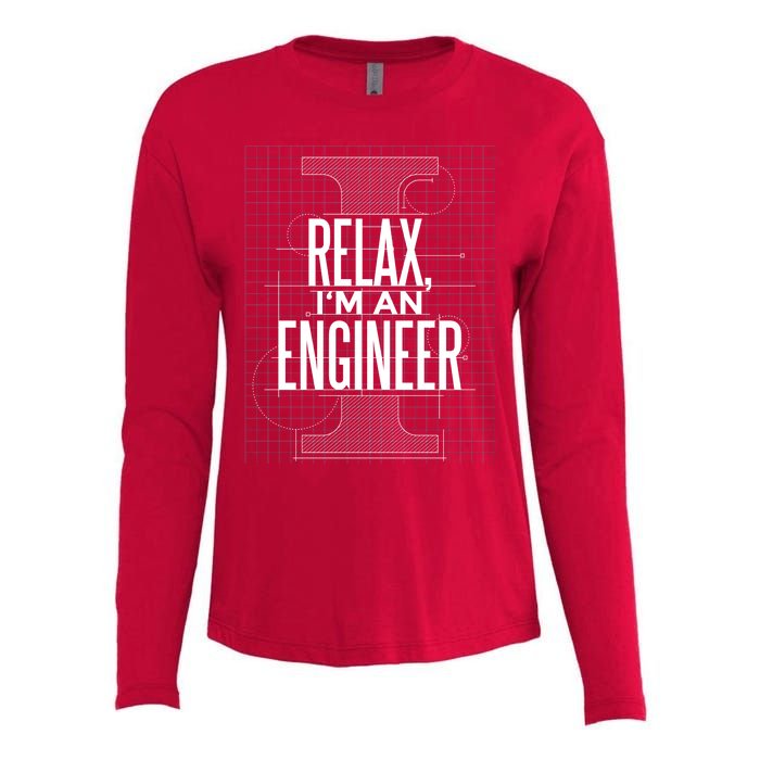 Relax I'm An Engineer Womens Cotton Relaxed Long Sleeve T-Shirt