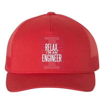 Relax I'm An Engineer Yupoong Adult 5-Panel Trucker Hat