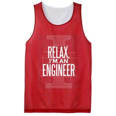 Relax I'm An Engineer Mesh Reversible Basketball Jersey Tank