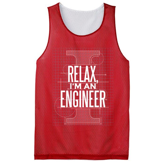 Relax I'm An Engineer Mesh Reversible Basketball Jersey Tank