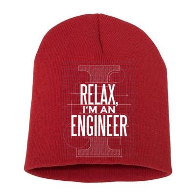 Relax I'm An Engineer Short Acrylic Beanie