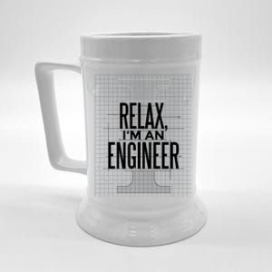 Relax I'm An Engineer Beer Stein