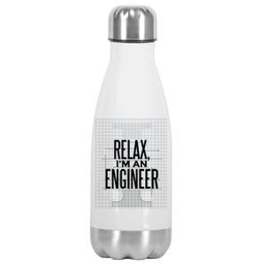 Relax I'm An Engineer Stainless Steel Insulated Water Bottle