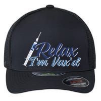 Relax I'm Vax'd Flexfit Unipanel Trucker Cap