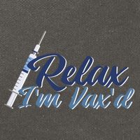 Relax I'm Vax'd Cotton Canvas Backpack