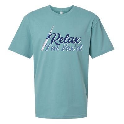 Relax I'm Vax'd Sueded Cloud Jersey T-Shirt