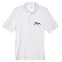 Relax I'm Vax'd Men's Origin Performance Piqué Polo