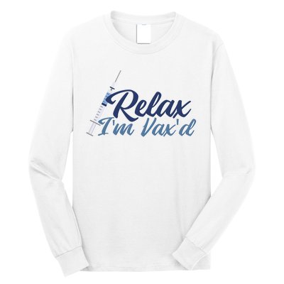 Relax I'm Vax'd Long Sleeve Shirt