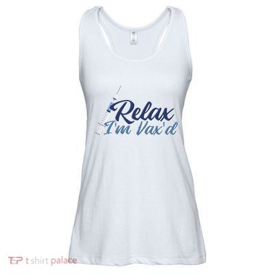 Relax I'm Vax'd Ladies Essential Flowy Tank