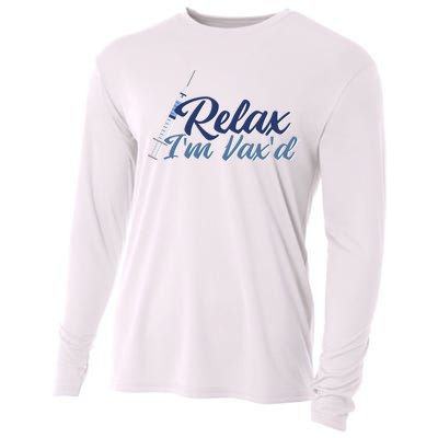 Relax I'm Vax'd Cooling Performance Long Sleeve Crew