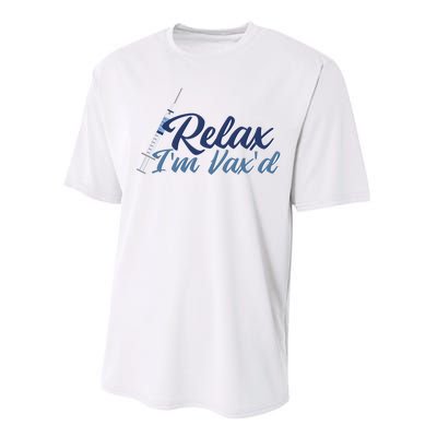 Relax I'm Vax'd Performance Sprint T-Shirt