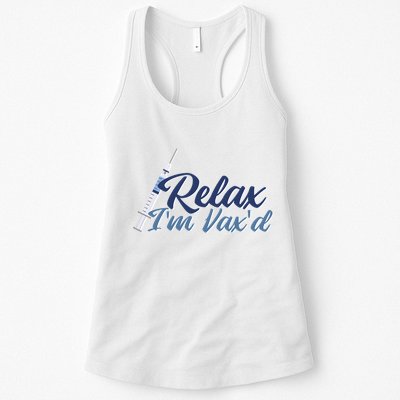 Relax I'm Vax'd Womens Tank Top