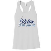 Relax I'm Vax'd Women's Racerback Tank