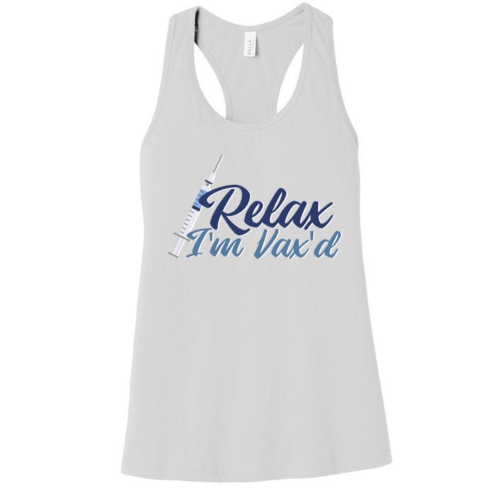 Relax I'm Vax'd Women's Racerback Tank