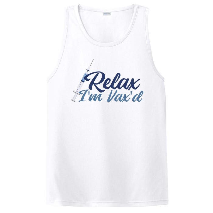 Relax I'm Vax'd PosiCharge Competitor Tank