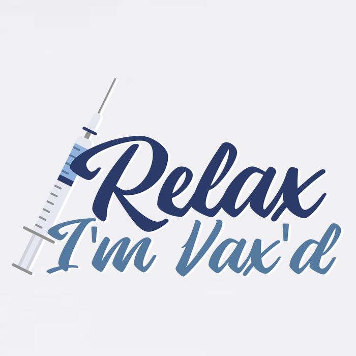 Relax I'm Vax'd Women's V-Neck T-Shirt