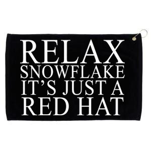 Relax It's Just A Red Hat Pro MAGA Trump 2020 Grommeted Golf Towel