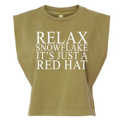 Relax It's Just A Red Hat Pro MAGA Trump 2020 Garment-Dyed Women's Muscle Tee