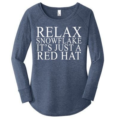 Relax It's Just A Red Hat Pro MAGA Trump 2020 Women's Perfect Tri Tunic Long Sleeve Shirt